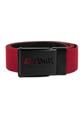 Pasek parciany Pit Bull Red